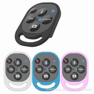 Bluetooth Remote Controls, Self-timer for iPhone and Samsung Smartphones, Built-in Lithium Battery